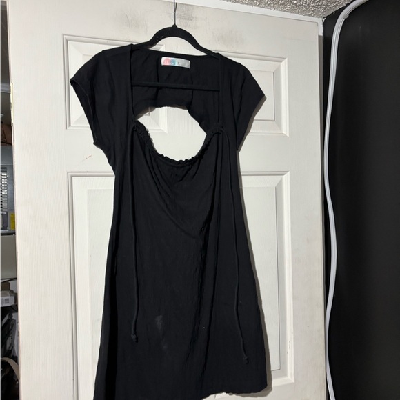 Free People free-est Vivi Open Back Stretch Cotton Dress - Picture 2 of 6